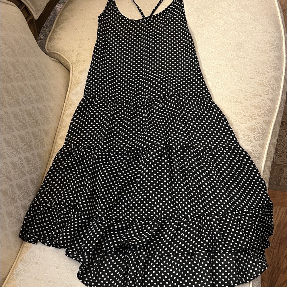 Black and White Polka Dot swim cover medium
